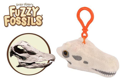 Fuzzy Fossils Diplodocus Skull Key Chain - Planet Microbe