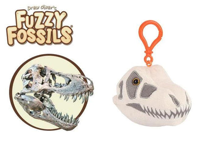 Fuzzy Fossils T. Rex Skull Key Chain - Planet Microbe