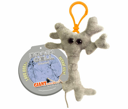 Giant Microbes Brain Cell Key Ring - Planet Microbe