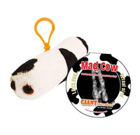 Giant Microbes Mad Cow Keyring